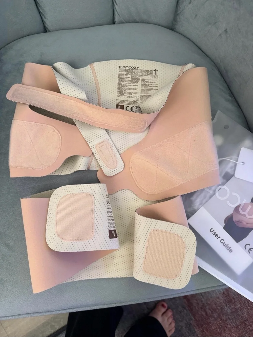 Momcozy Pink Maternity Support Belt size large